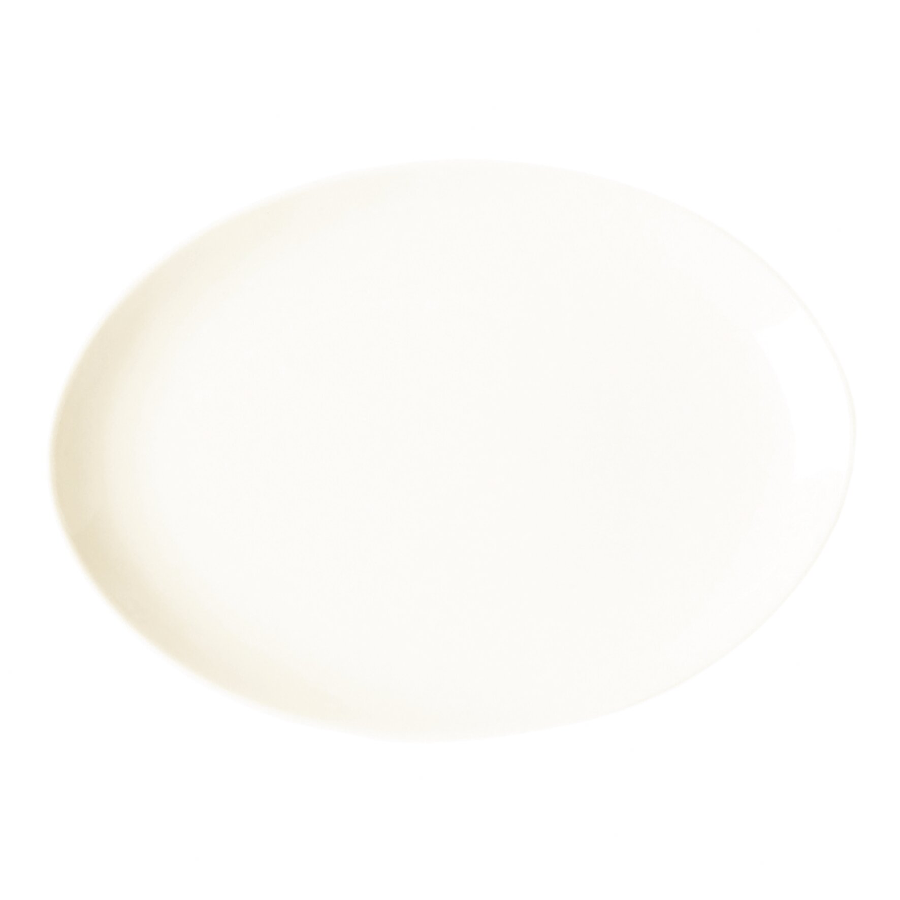 Platte oval 320 x 230 mm plain-white Nano