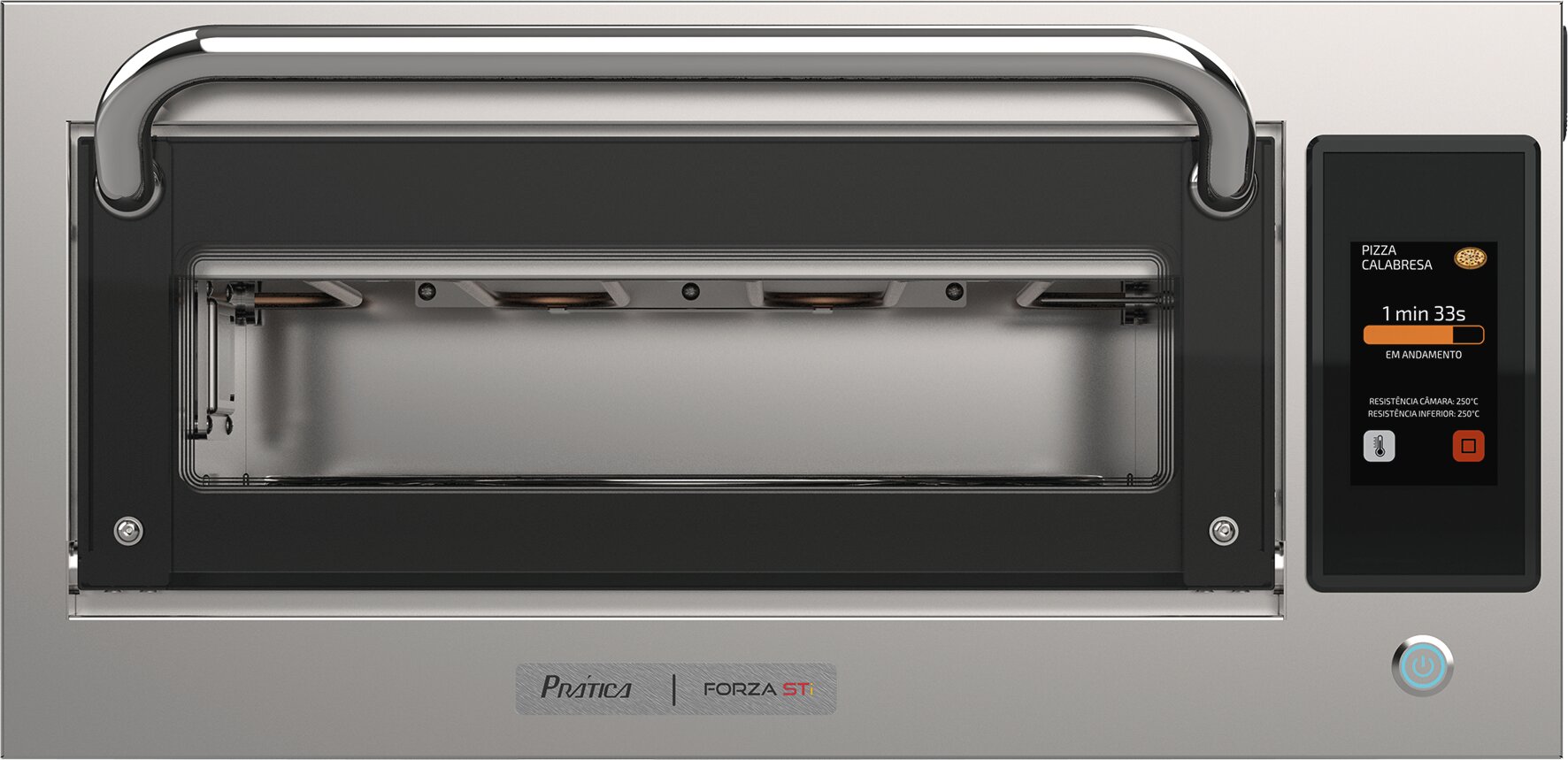 Highspeed-Pizzaofen silver