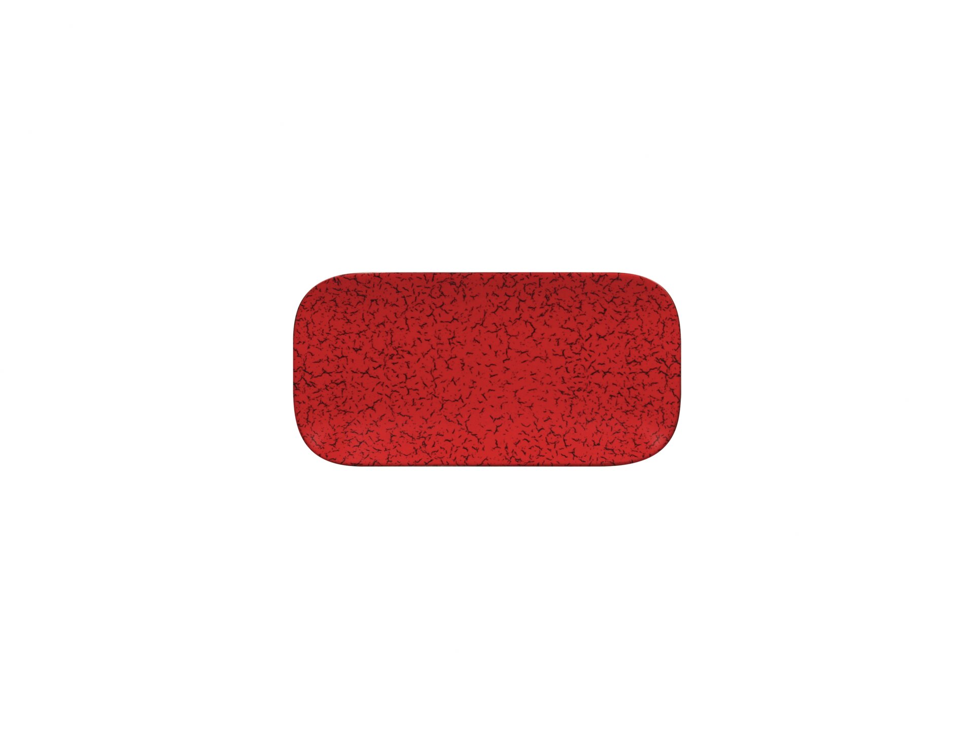 Platte rechteckig 220 x 110 mm rot