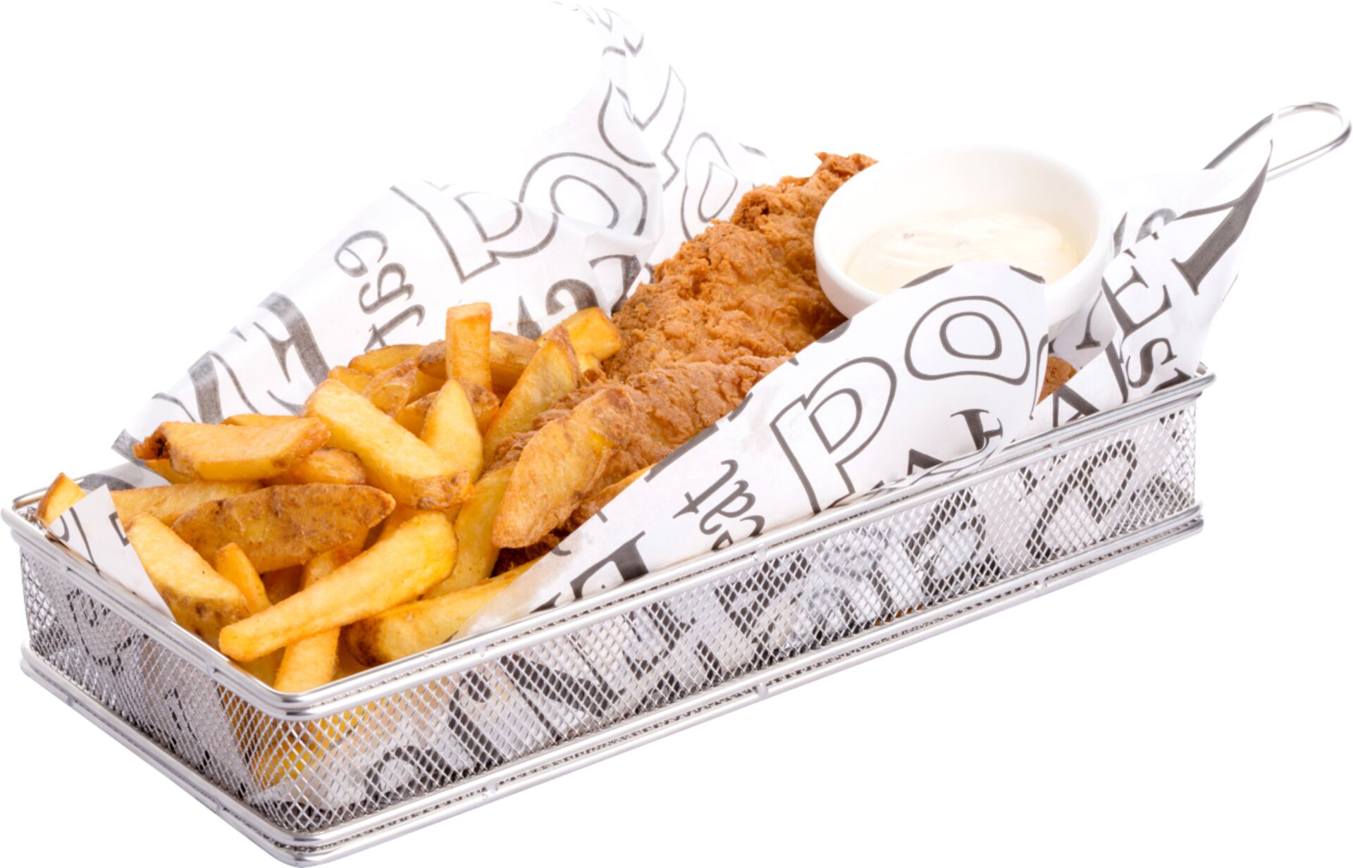 Mini-Servier-Frittierkorb flach