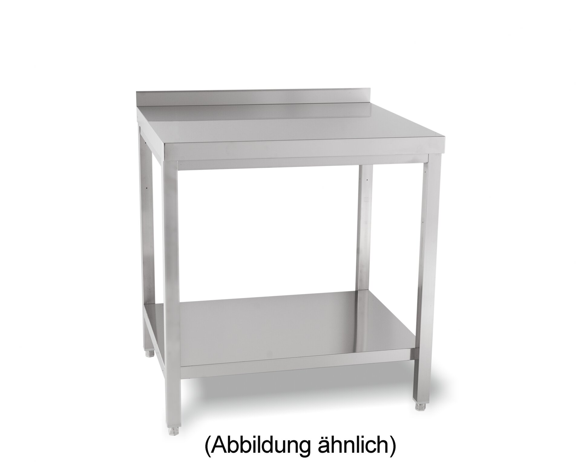 Arbeitstisch verschweißt mit Ablageboden mit 50 mm Aufkantung 1400 x 700 x 850 mm