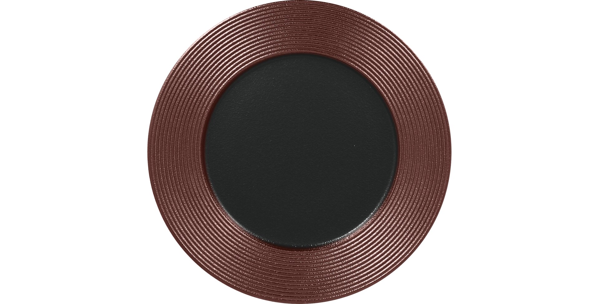 Teller flach 220 mm bronze