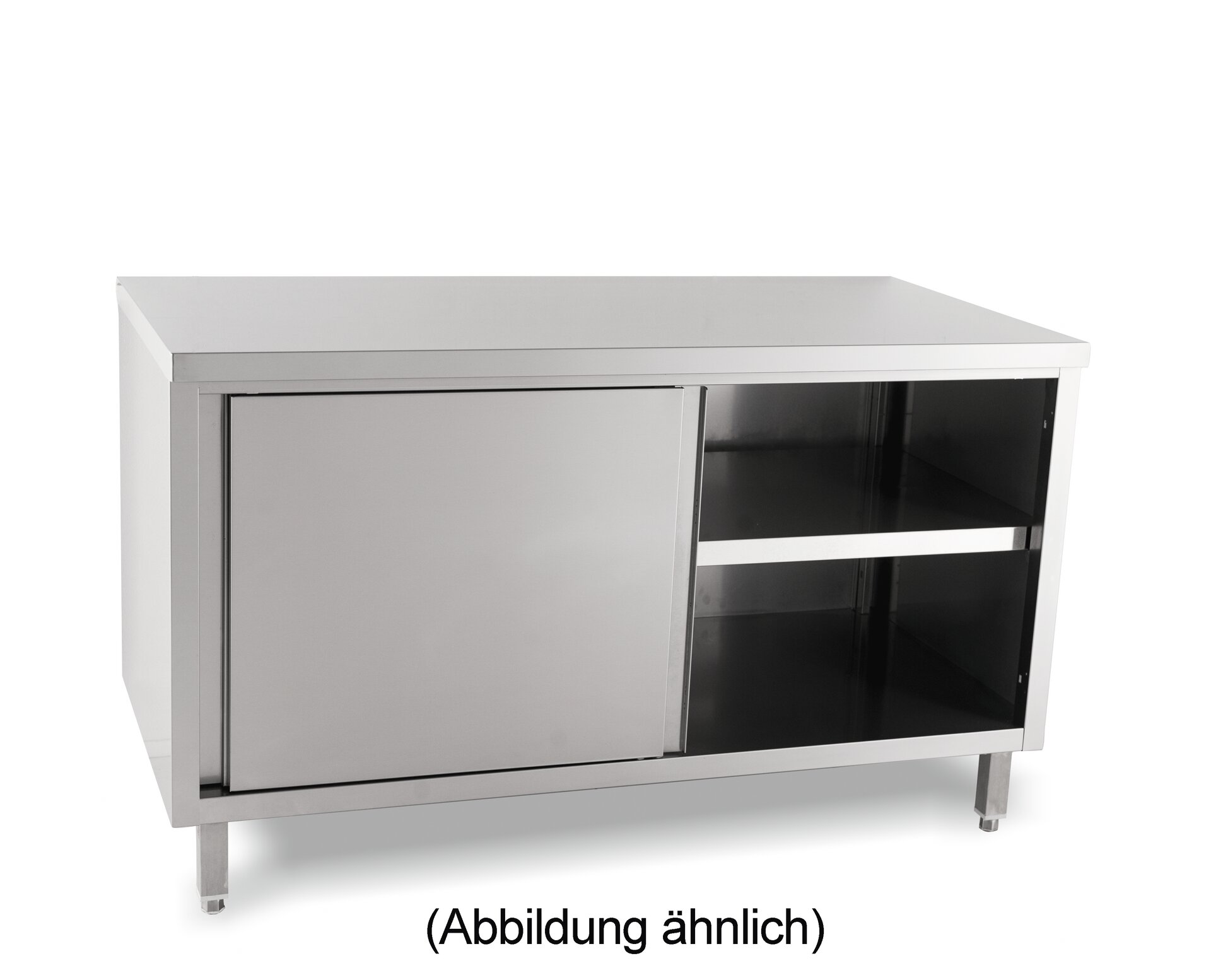 Durchreicheschrank mit Schiebetüren ohne Aufkantung 2000 x 700 x 850 mm