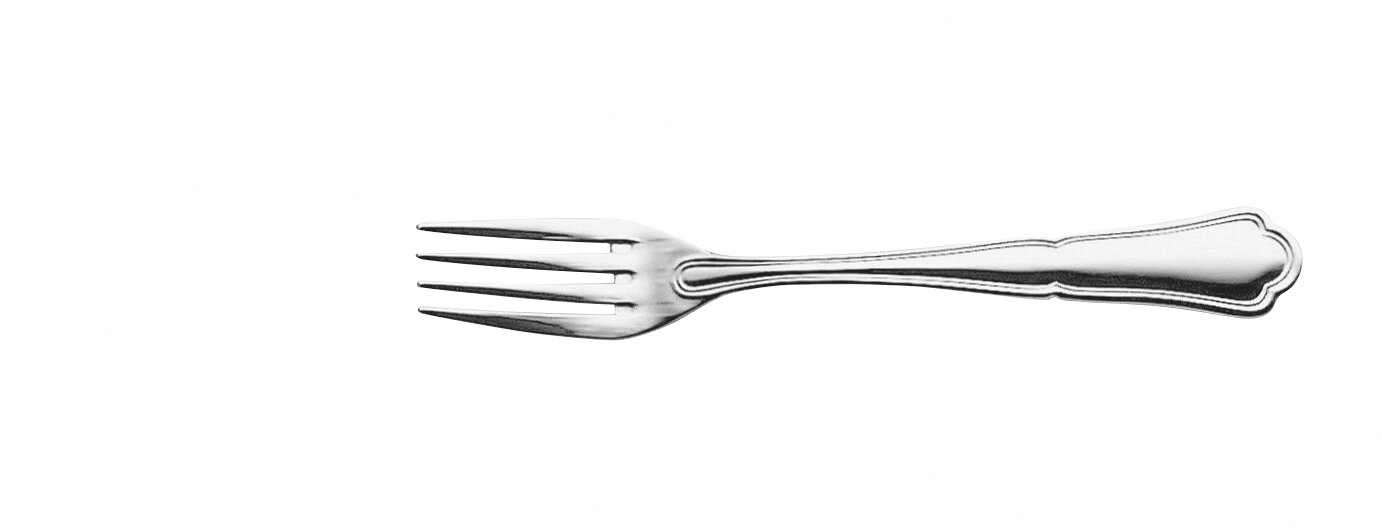 Dessertgabel 184 mm versilbert Chippendale