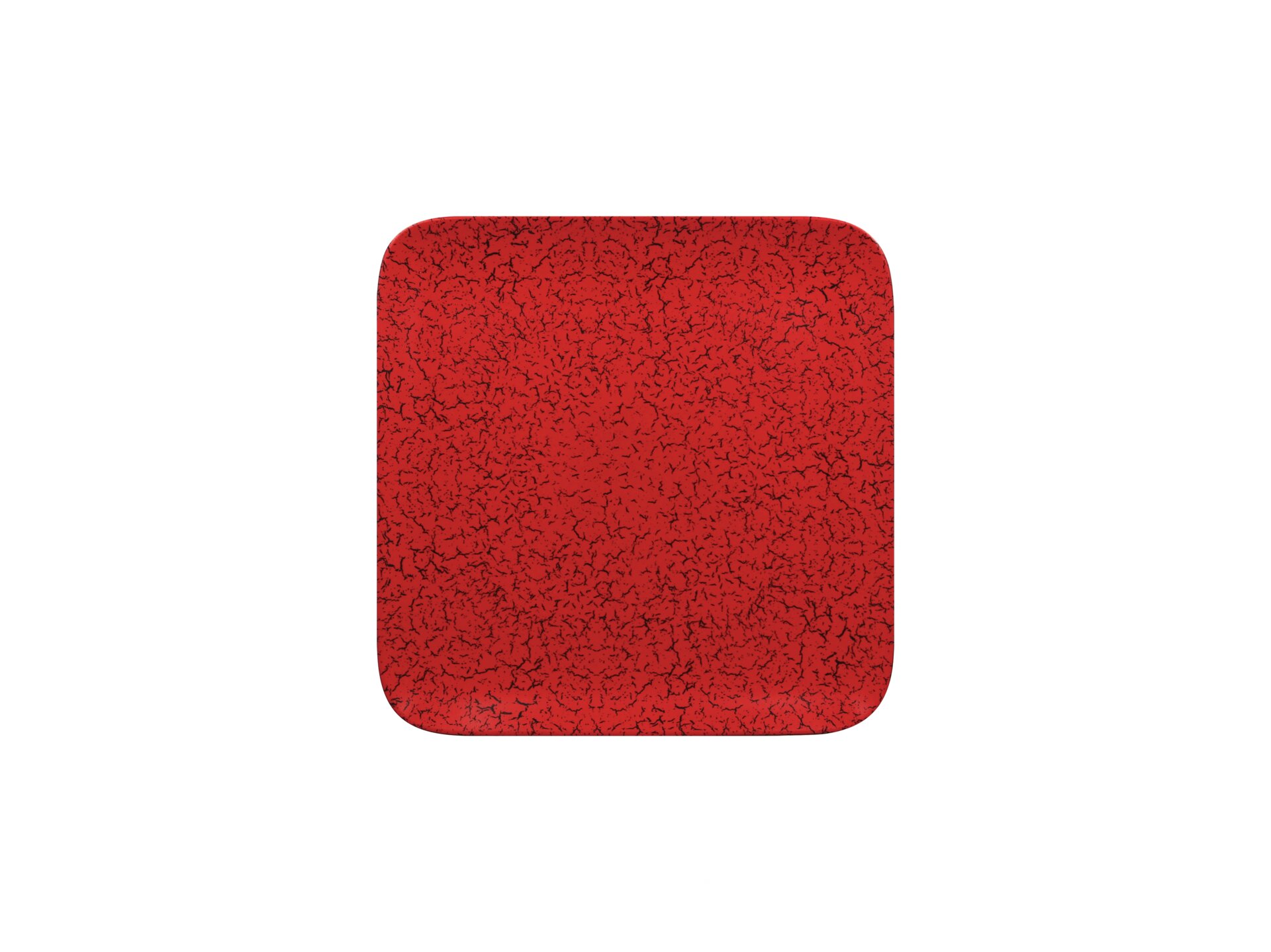 Teller quadratisch 220 x 220 mm rot