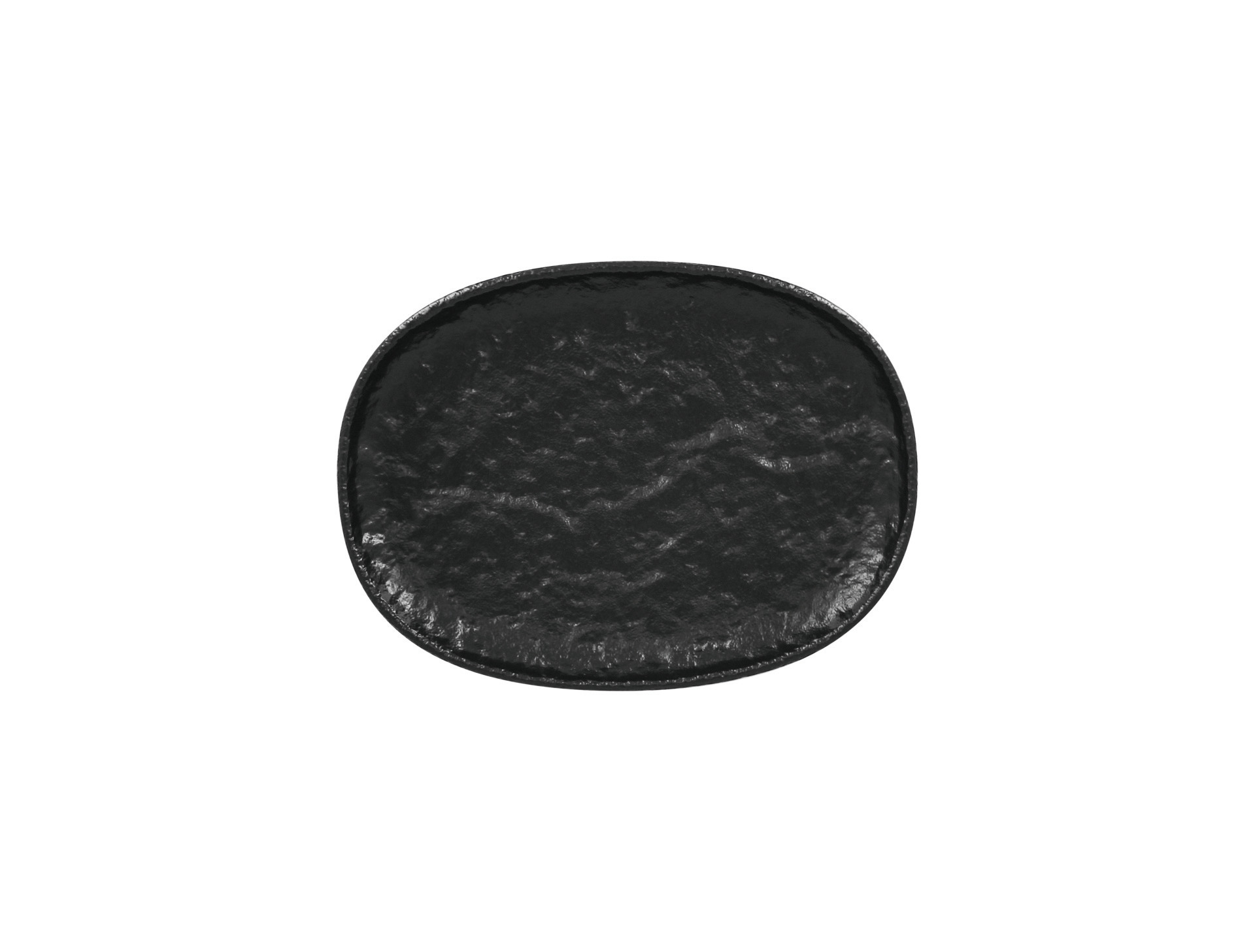 Coupplatte oval 250 x 185 mm schwarz