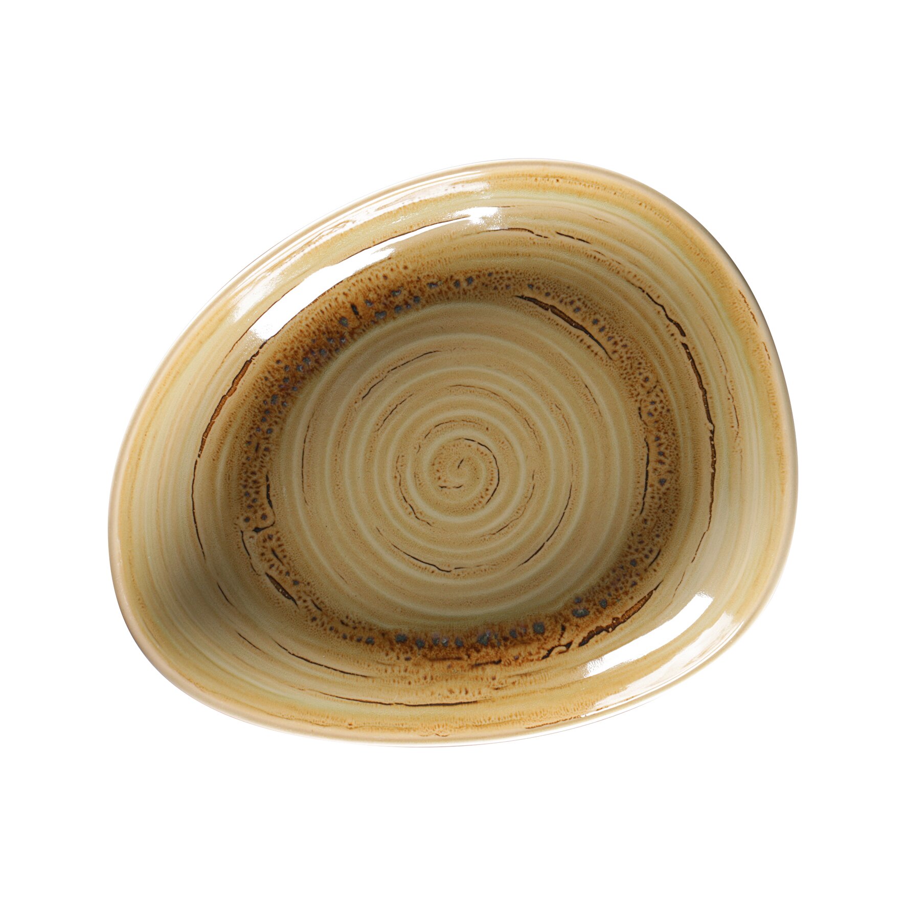 Teller tief organisch 278 x 227 mm / 0,98 l garnet beige Spot Garnet Beige