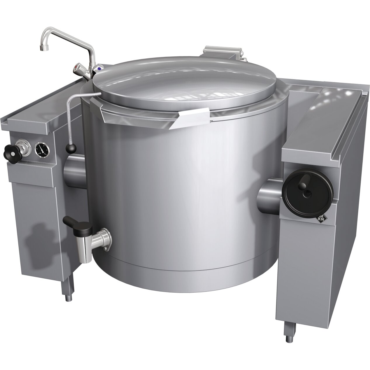 Dampf-Kipp Schnellkochkessel 150,00 l Handkippung Optima 850