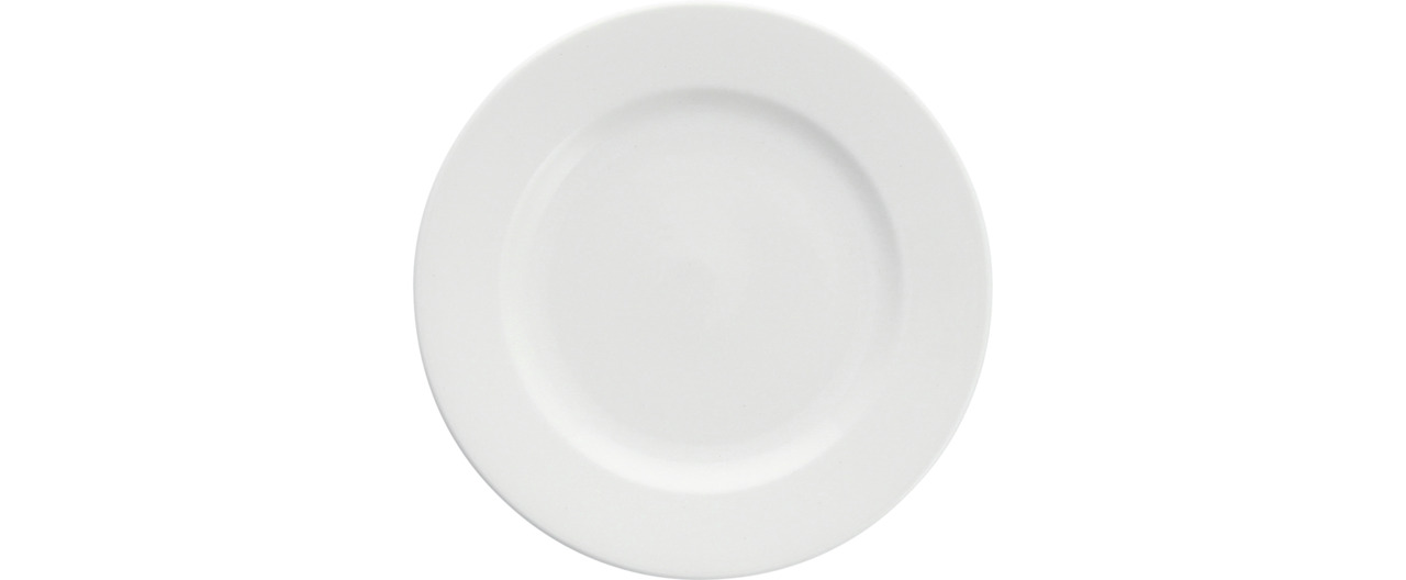 Teller flach mit Fahne 165 mm weiß Snow