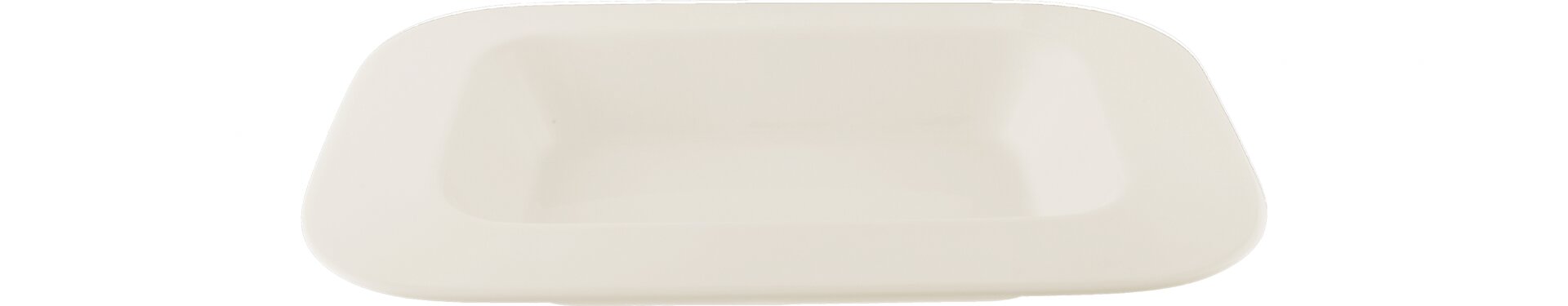 Teller tief rechteckig 266 x 208 x 40 mm / 0,55 l crème