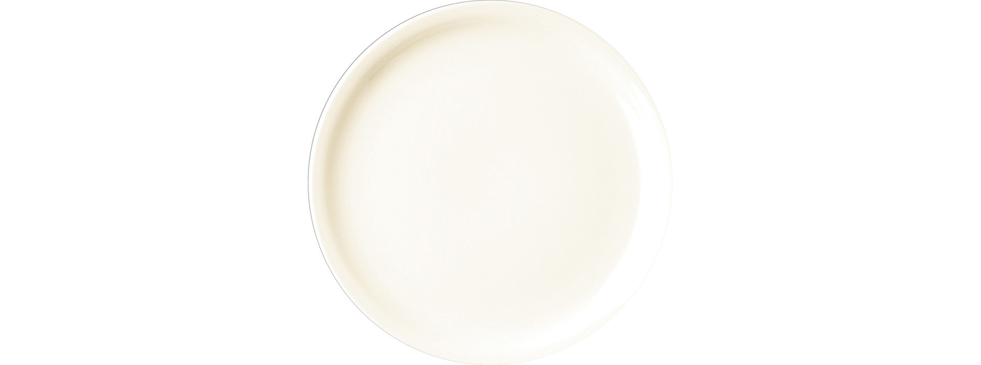 Coupteller flach rund 160 mm crème