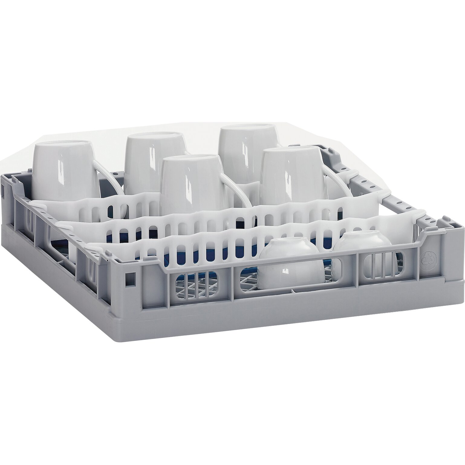 Tassenkorb Größe S 4 Reihen /  Kunststoff / 400 x 400 x 65 mm