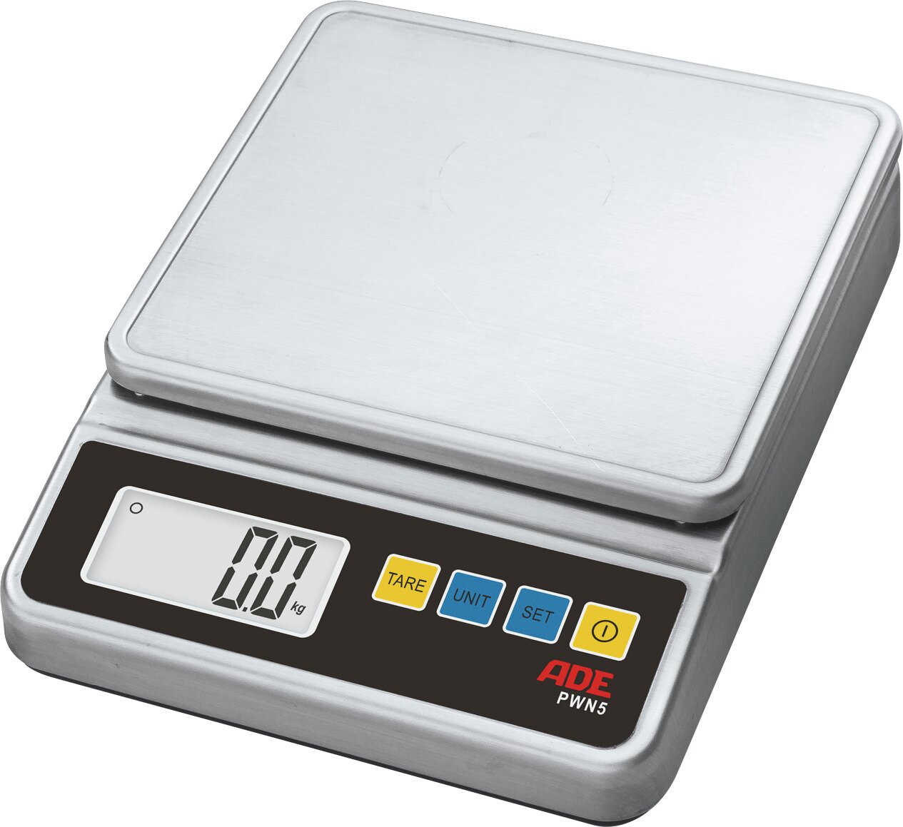 Elektronische Kompaktwaage bis 5 kg Netz- und Akkubetrieb 244 x 187 x 54 mm