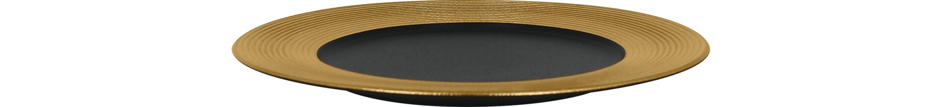Teller flach 220 mm gold