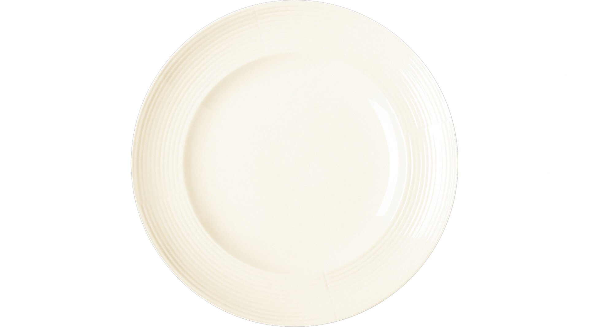 Teller flach rund 240 mm crème