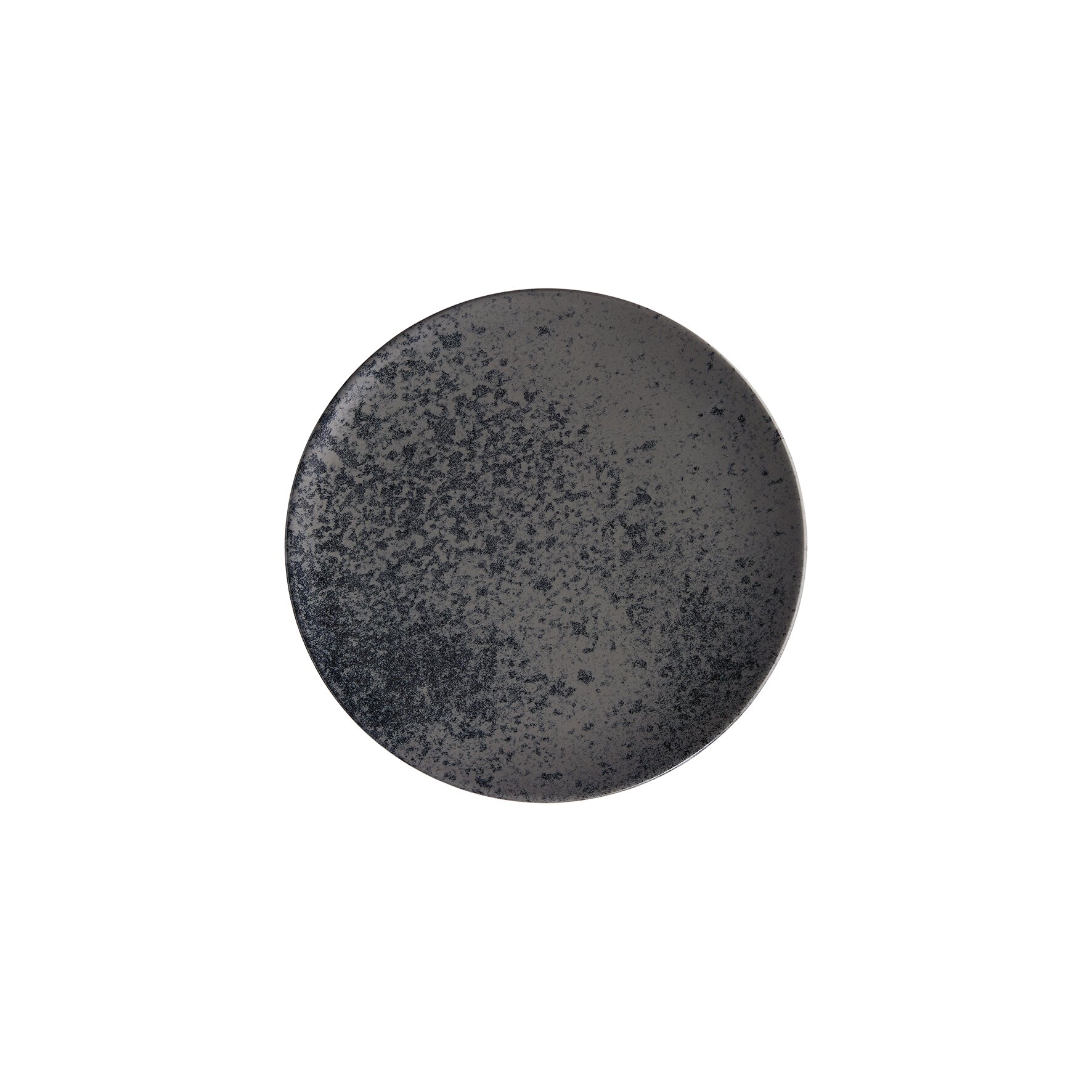 Coupteller flach rund 202 mm black