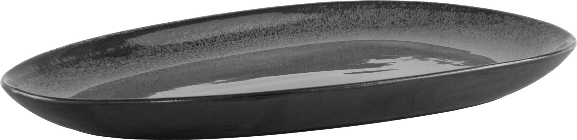 Porzellanserie "Spices" Black Pepper Pla tte oval 38,5x20,5 Spices Black Pepper