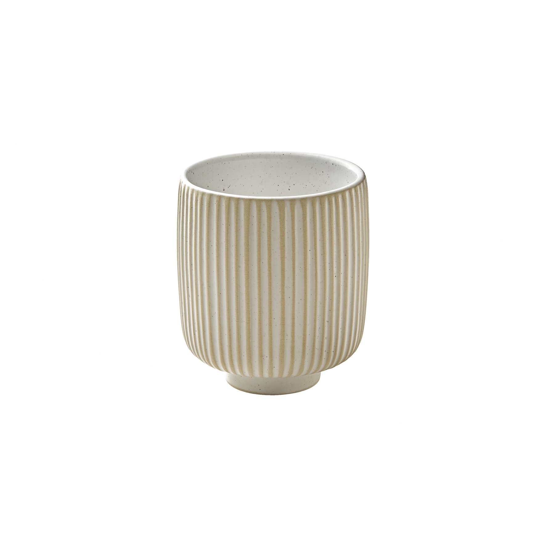 Becher hoch Relief 80 mm / 0,32 l weiß Nara weiß