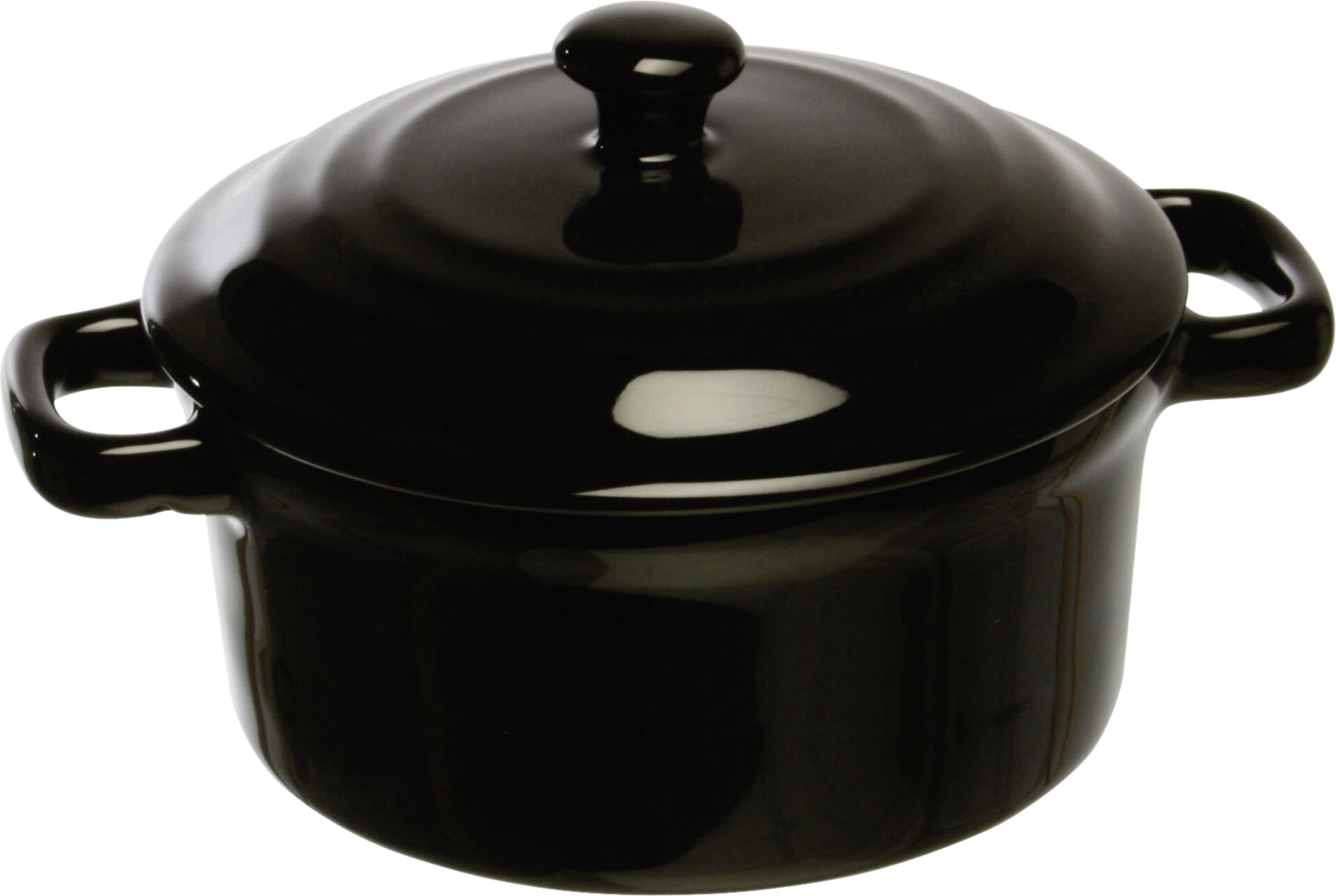 Mini-Casserole "Lory" 10 cm H: 5 cm schwarz