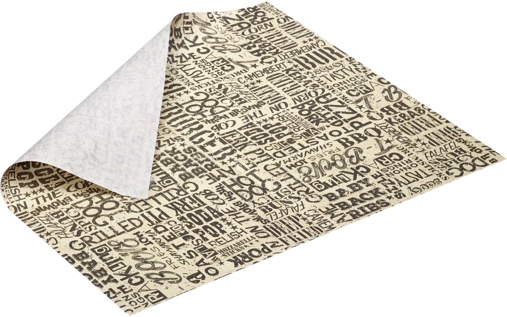 Einschlagpapier "Schrift", 50 Bl att