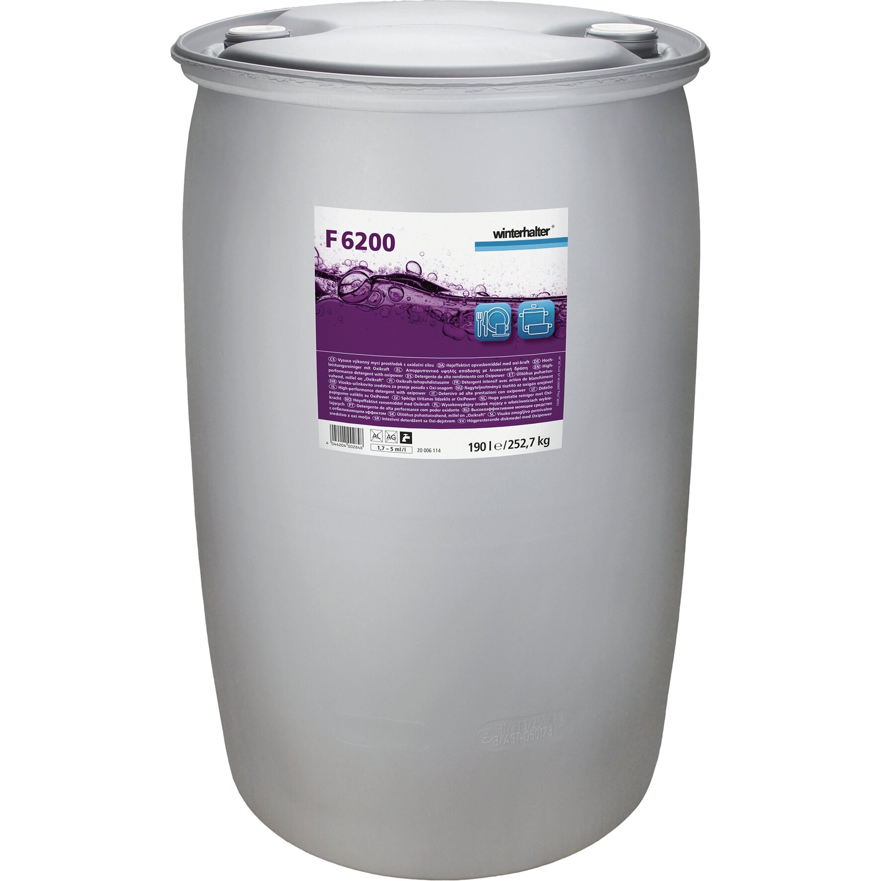 Hochleistungsreiniger mit Oxikraft F 6200 / 253,00 kg Fass
