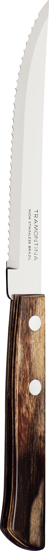 Steak- / Pizzamesser "Churrasco" 21 cm braun