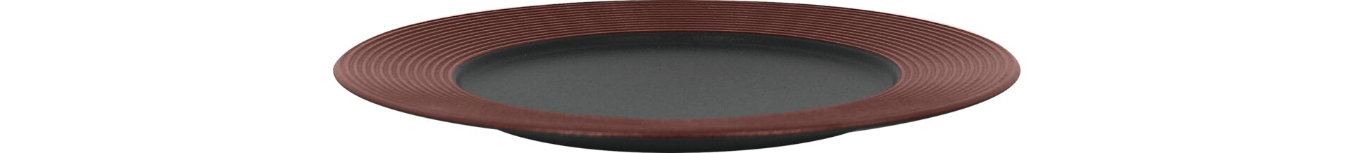 Teller flach 220 mm bronze