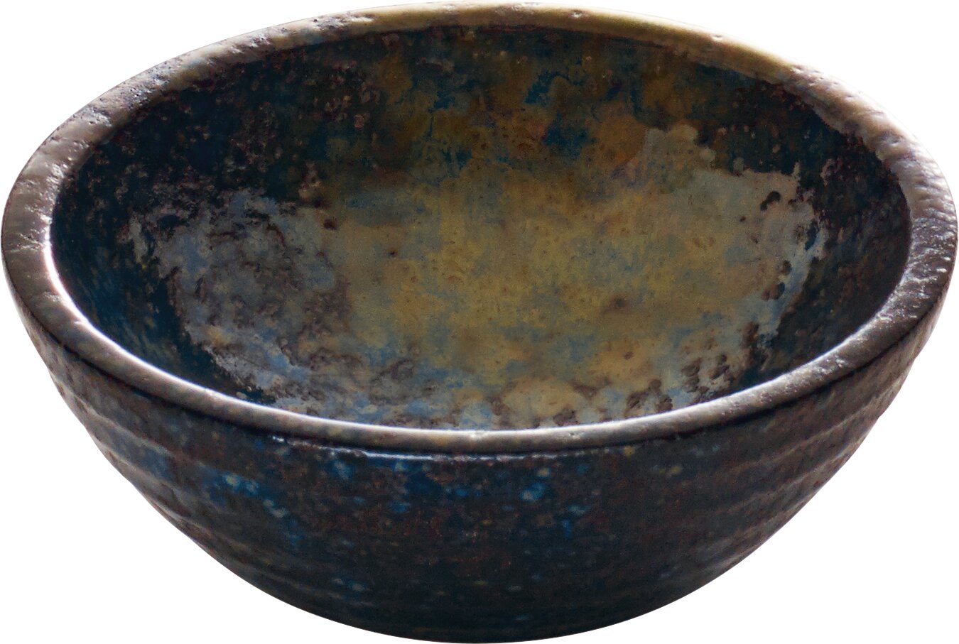Dip-Schälchen rund 90 mm / 0,10 l blau-braun Sea