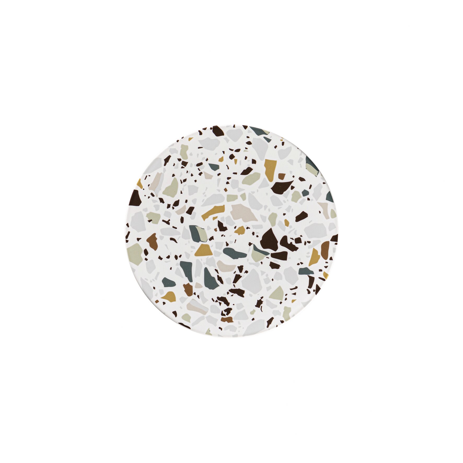 Teller flach rund 187 mm multicolour Kerrazzo