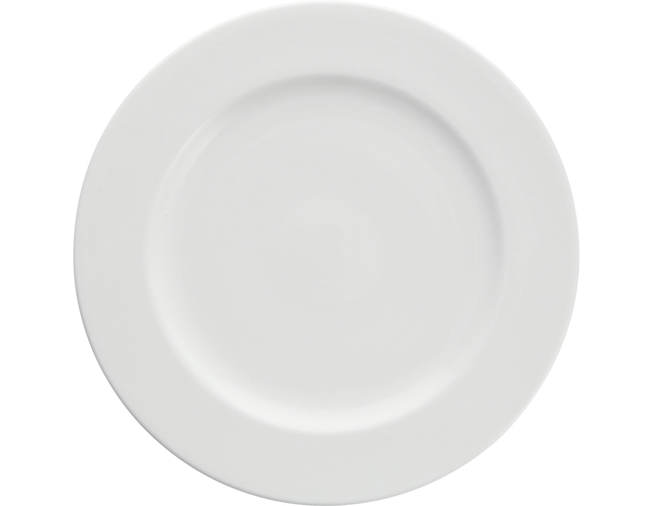Teller flach mit Fahne 310 mm weiß Snow