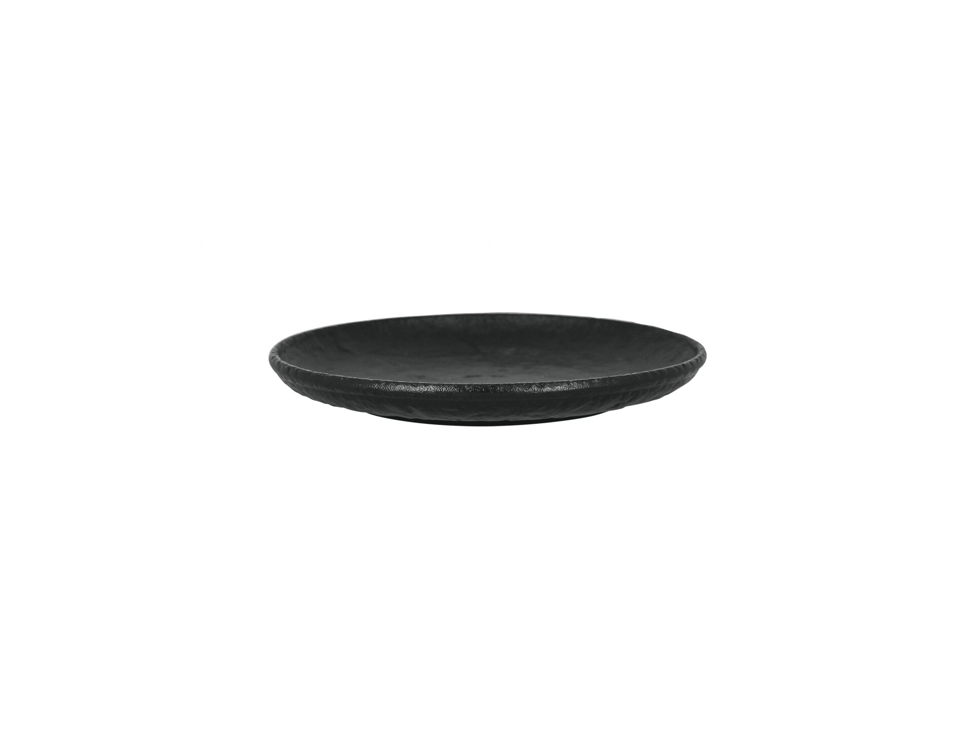 Coupteller flach rund 240 mm schwarz