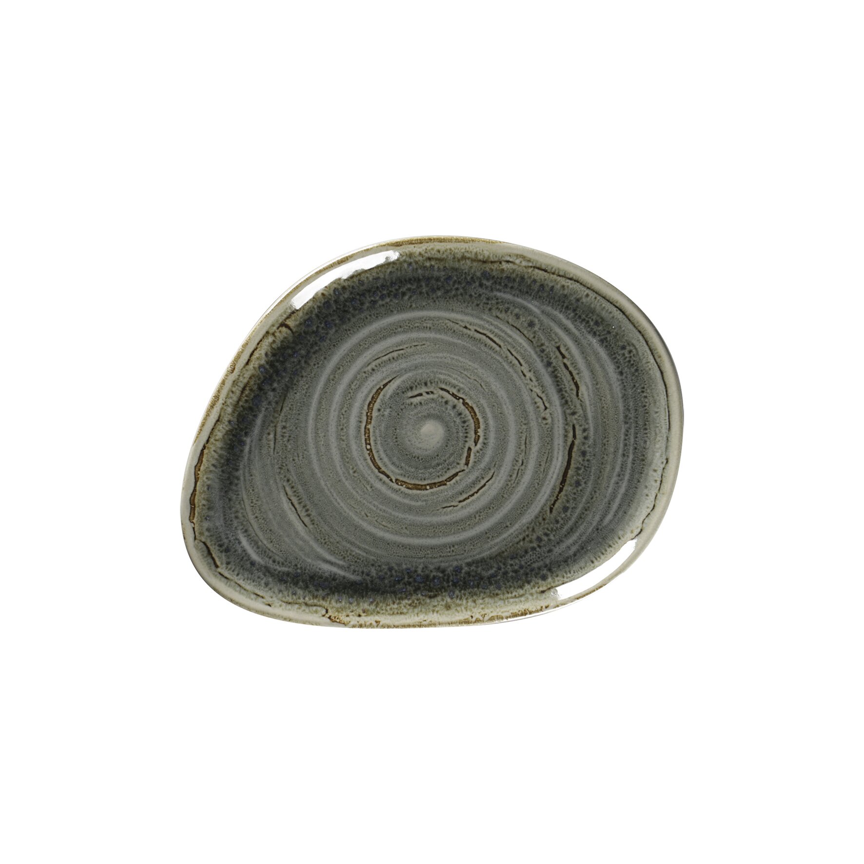 Teller flach organisch 219 x 165 mm peridot green Spot Peridot Green