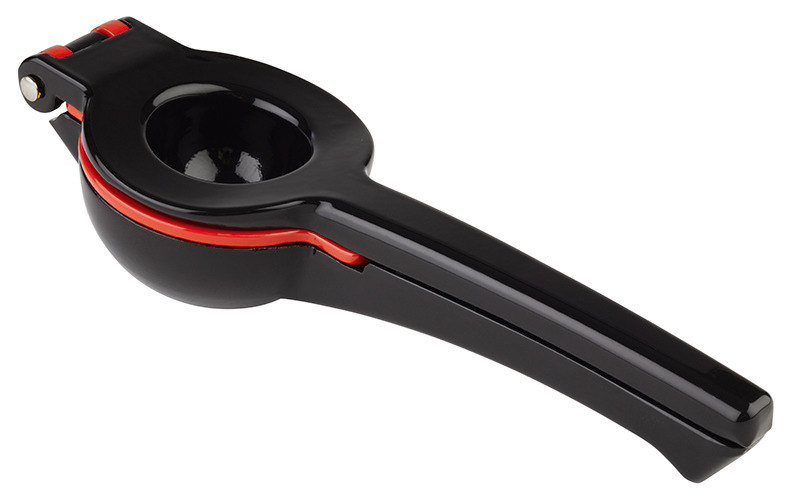 Limetten- / Zitronenpresse 210 x 70 x 50 mm schwarz / rot