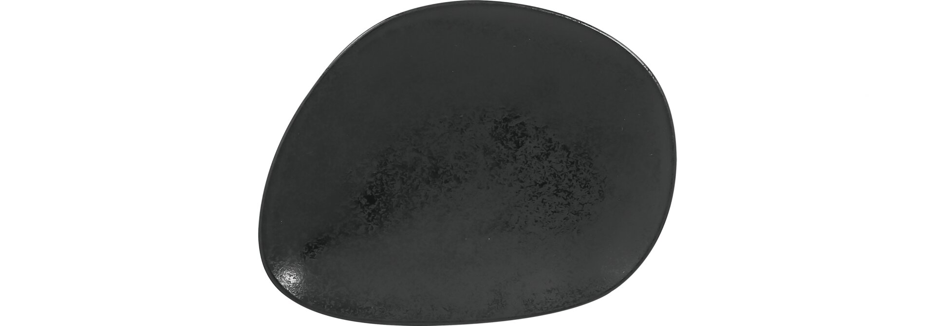 Teller flach shaped 200 x 160 mm schwarz