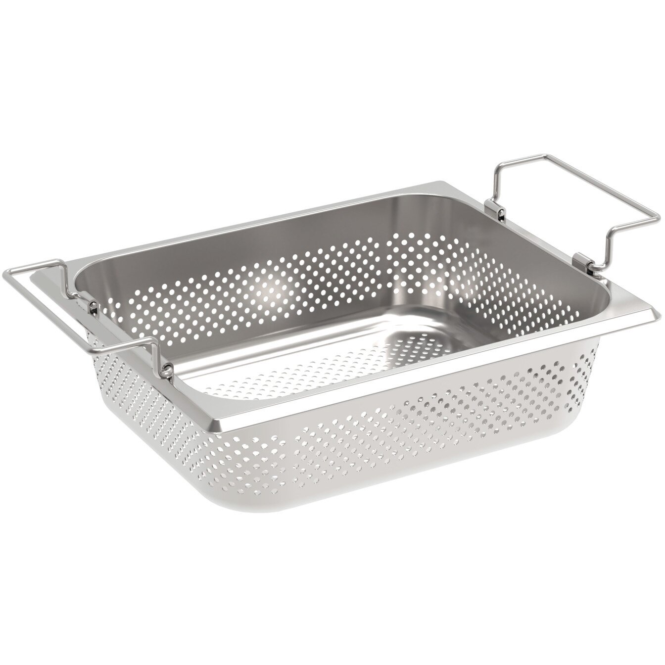 GN-Behälter GN 1/2 Typ 12094K / 325 x 265 x 90 mm gelocht + Stapelgriff