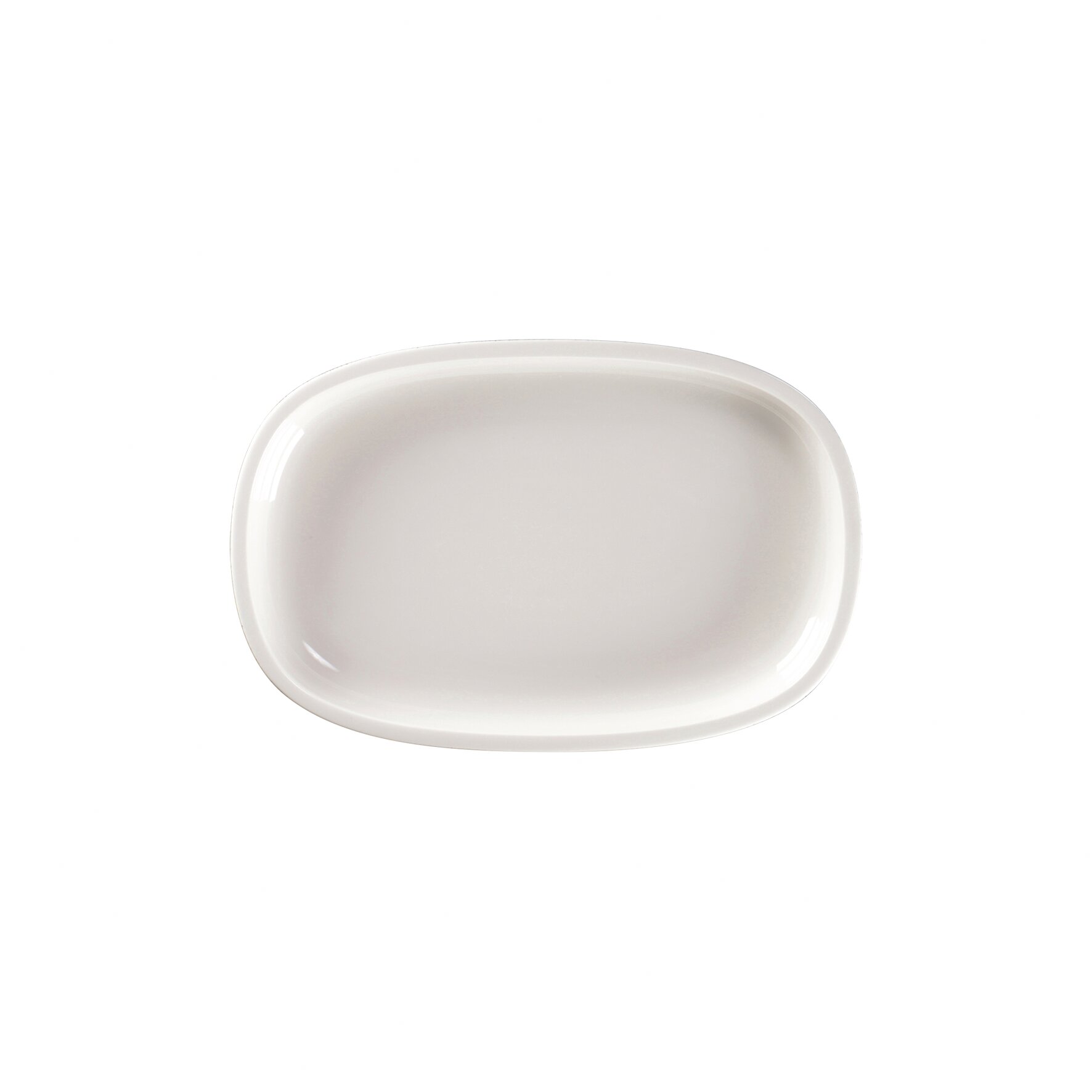 Platte oval flach 230 x 150 mm dual grey Ease Dual Grey