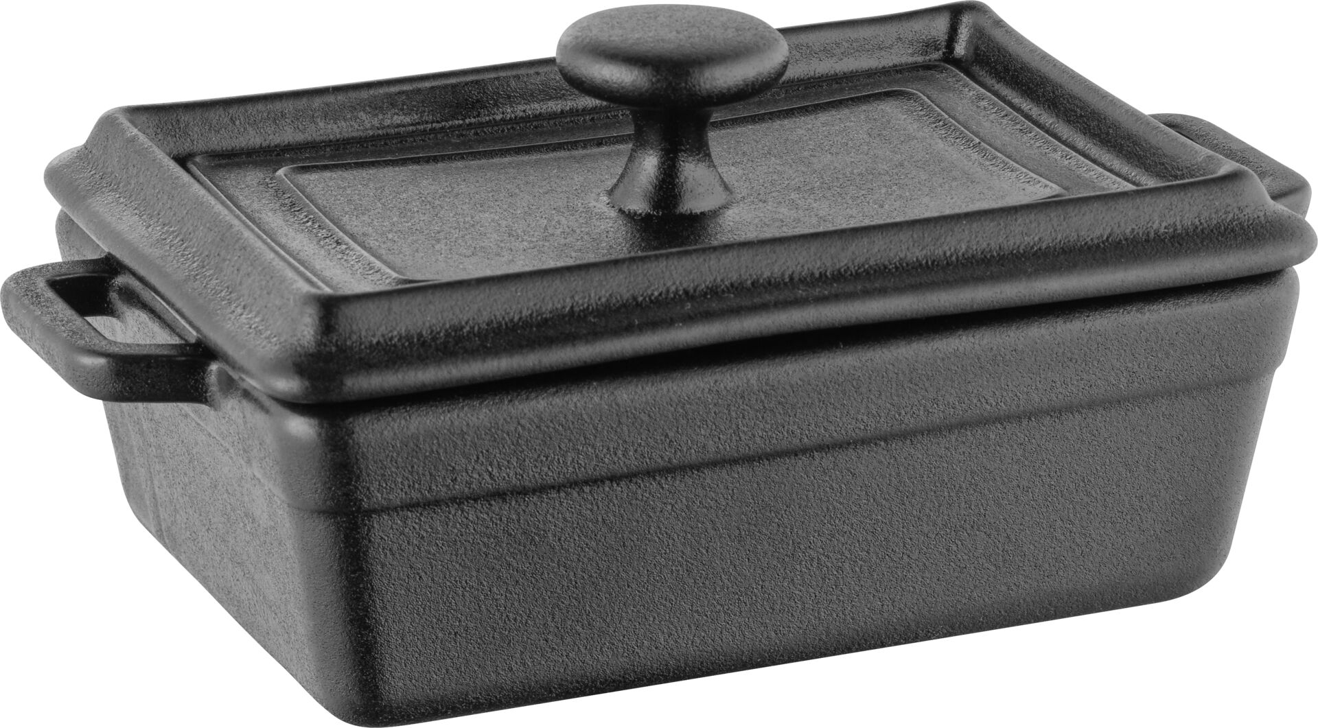 Porzellan Servierart. "Java" rechteckig 16x9,5cm, inkl. Deckel mit 2 Kurzgriffen