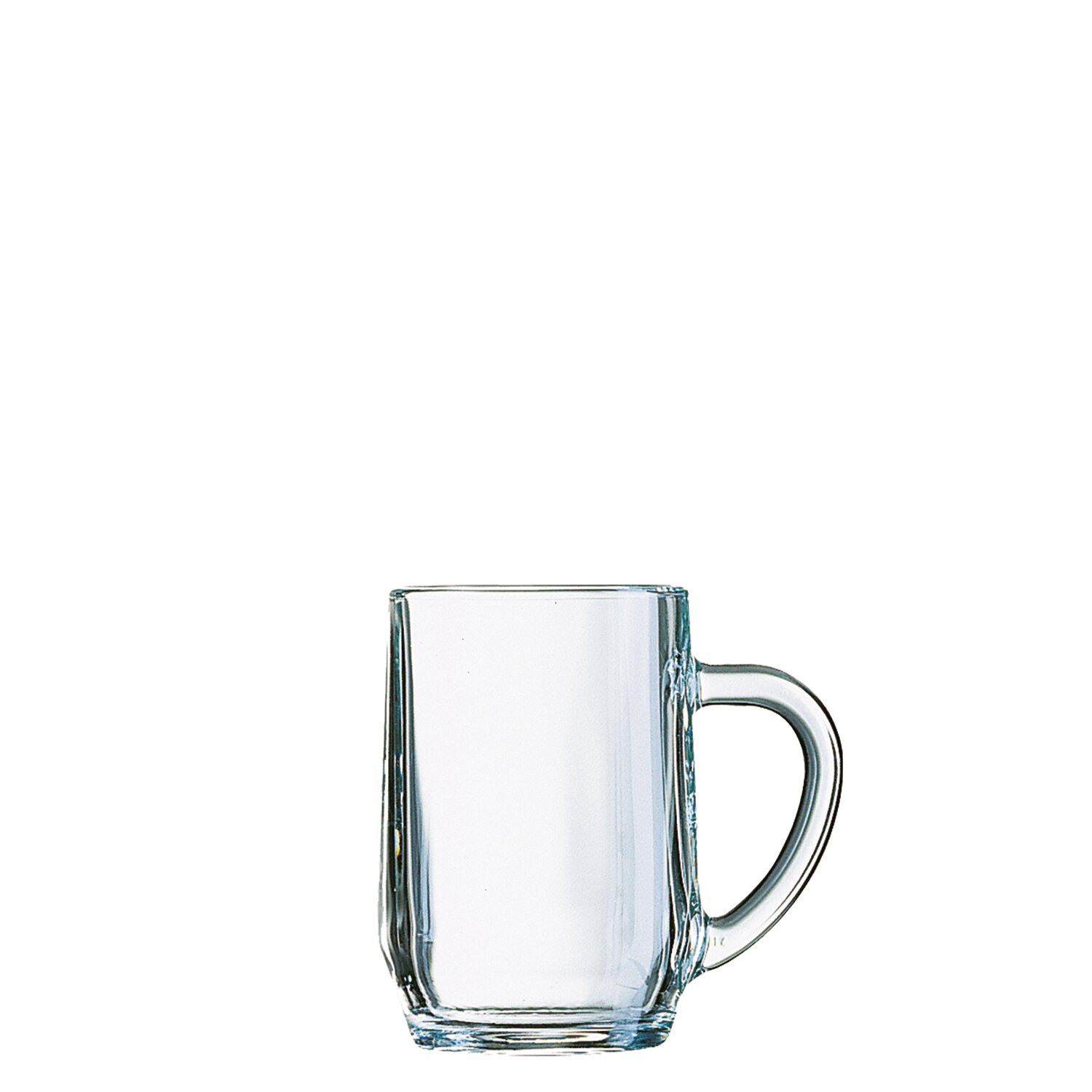 Bierseidel mit Henkel 96 mm / 0,56 l 0,40 /-/ transparent
