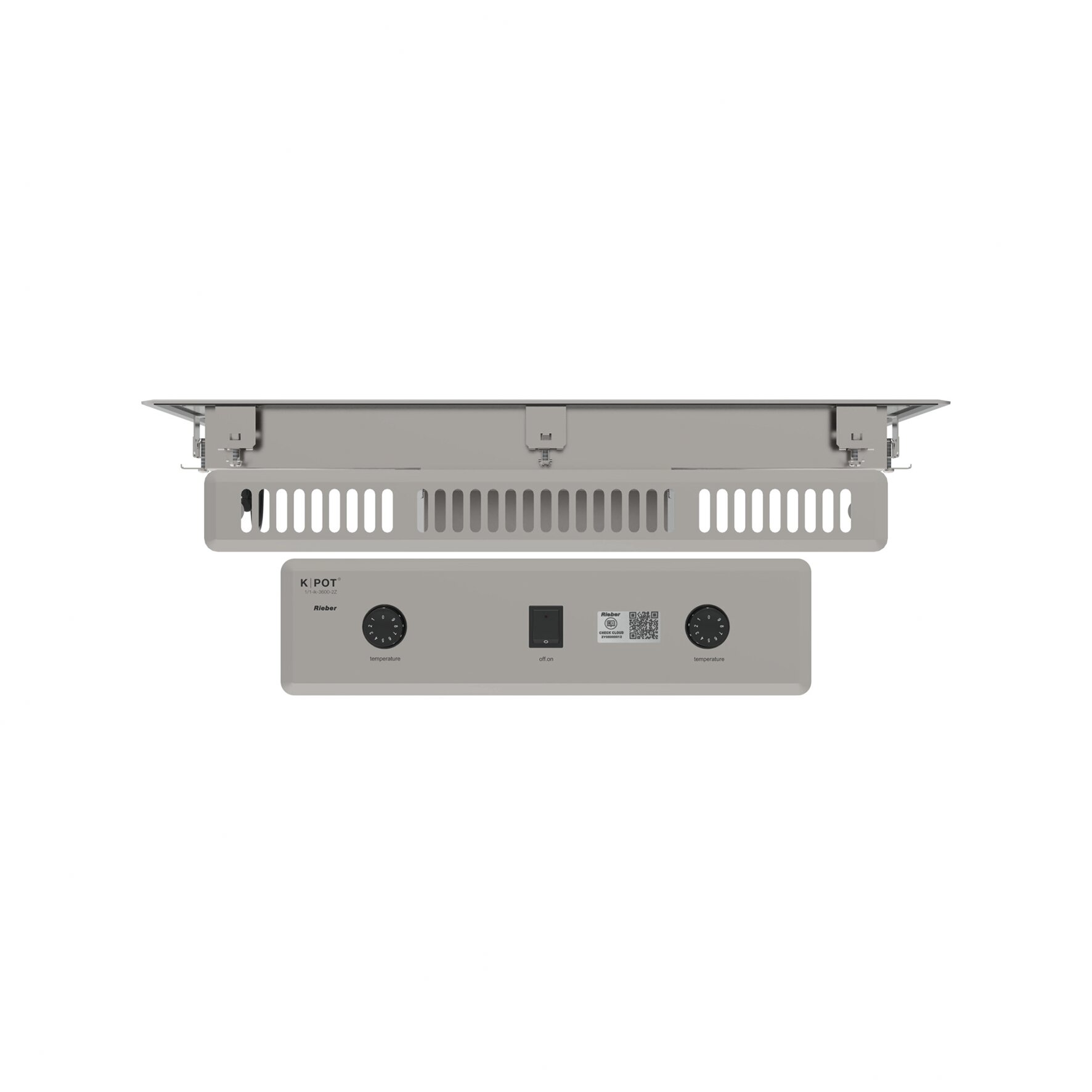 Induktions Einbauversion K-POT-Einbau - 1/1 ik-3600 Q 2 Zonen