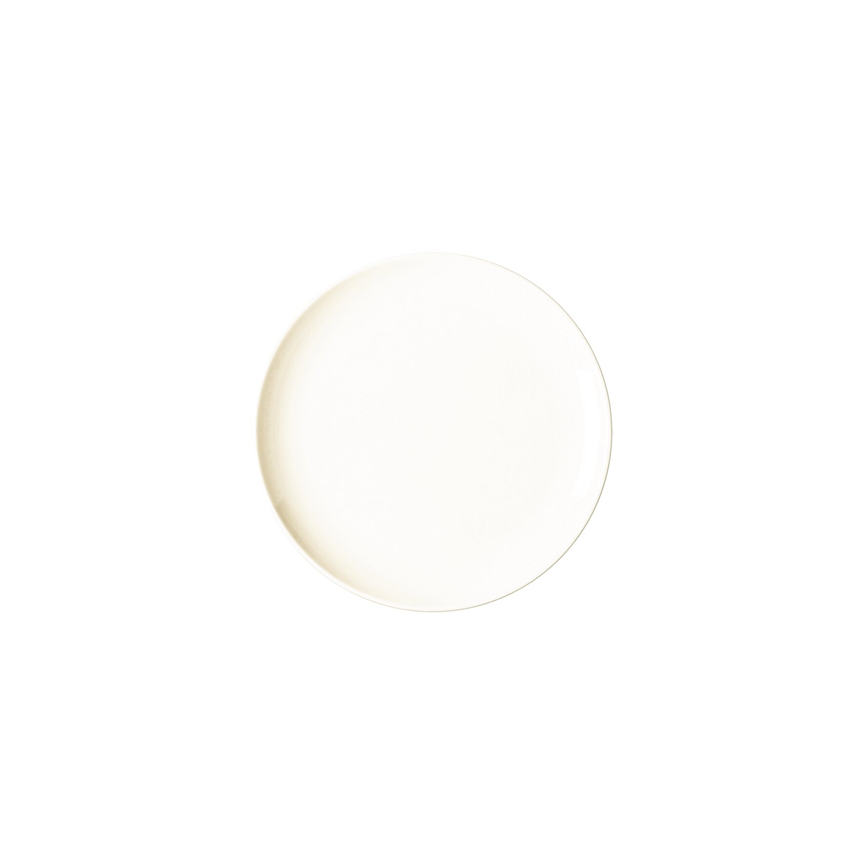 Coupteller flach 150 mm plain-white Nano