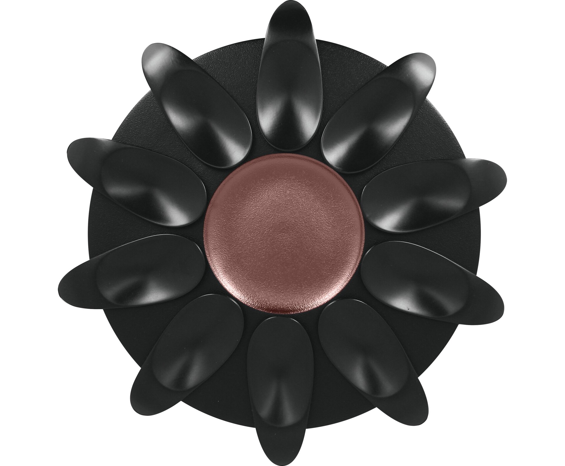 Teller mit 10 Flächen 300 mm bronze