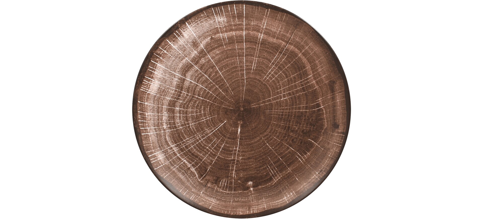 Coupteller flach 240 mm oak-brown Woodart