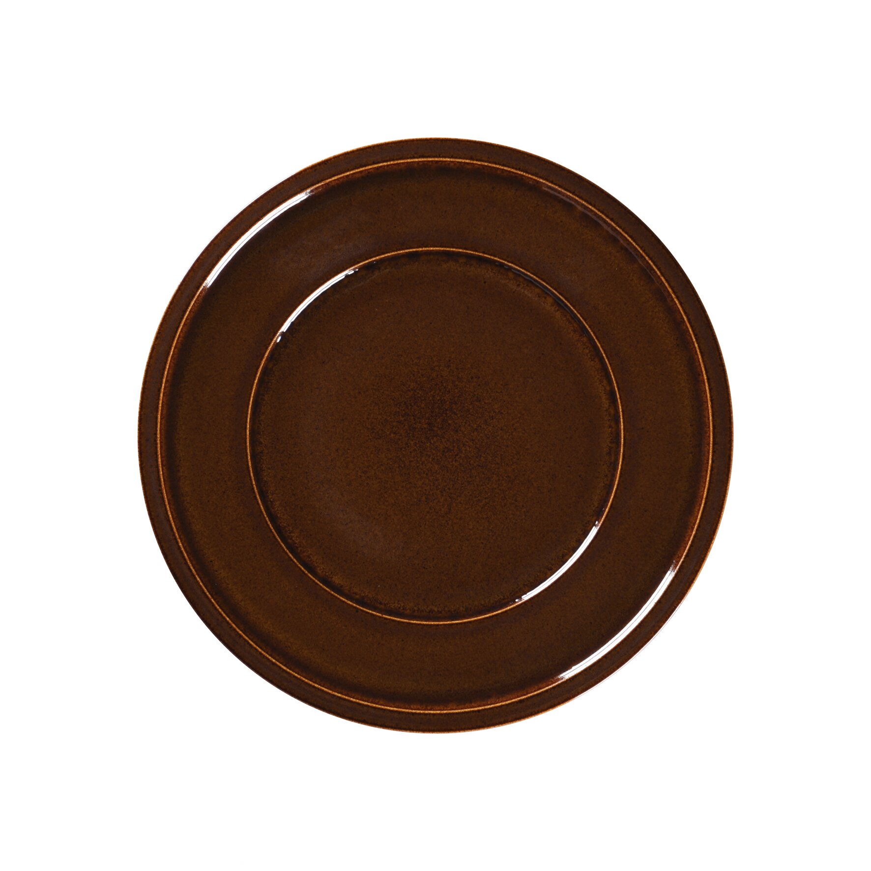 Teller flach mit Rand 276 mm honey brown Ease Honey Brown
