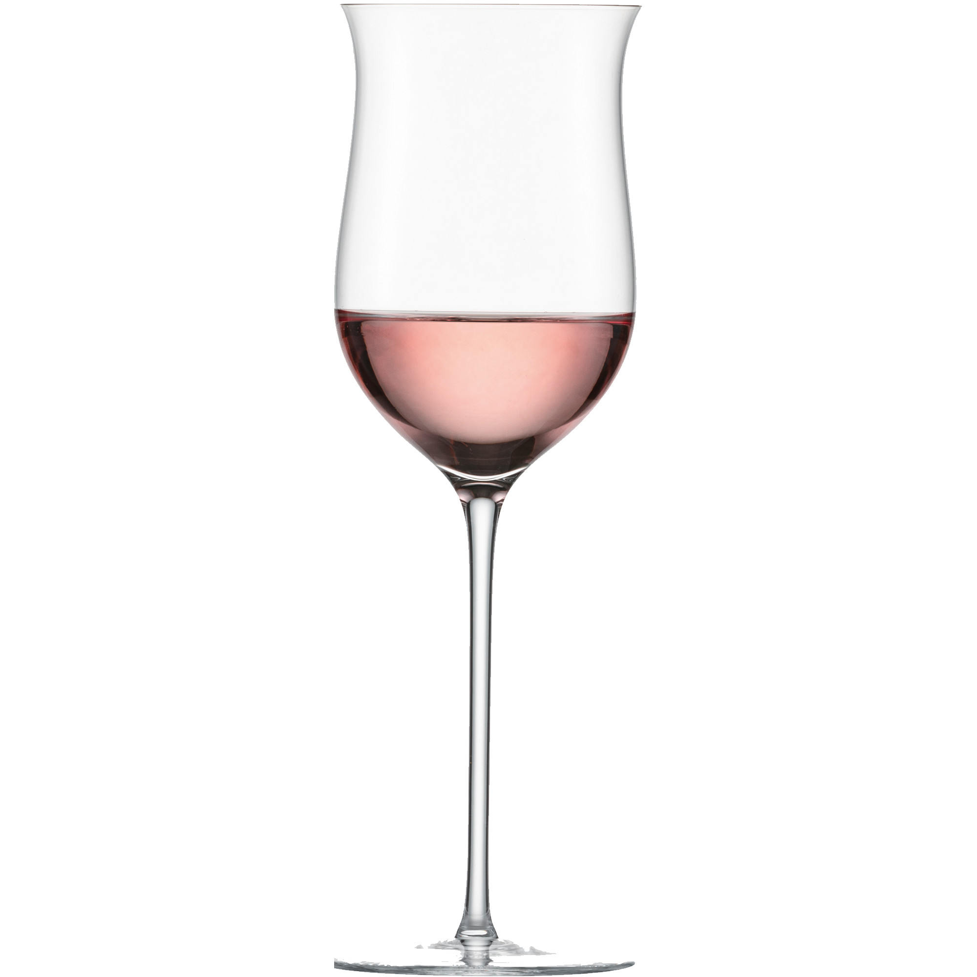 Bei einem Glas für Rosé handelt es sich um ein Glas mit einem schmalen Durchmesser, das jedoch etwas bauchiger als ein Weißweinglas ist und dessen Glasrand sich ein kleines Stück nach außen wölbt. Diese Glasform sorgt zum einen dafür, dass sich die Aromen des Weins konzentrieren. Zum anderen wird der Wein beim Trinken auf die Zungenspitze gelenkt. So wird der Eindruck von Frucht verstärkt und harmoniert gleichzeitig mit der Säure.&nbsp;&nbsp;