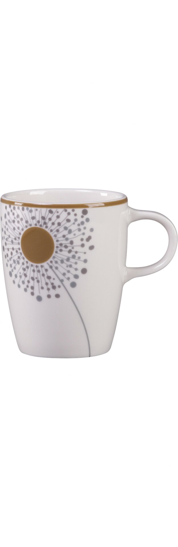 Kaffeetasse 70 mm / 0,20 l weiß mit Dekor Spring Ease Spring