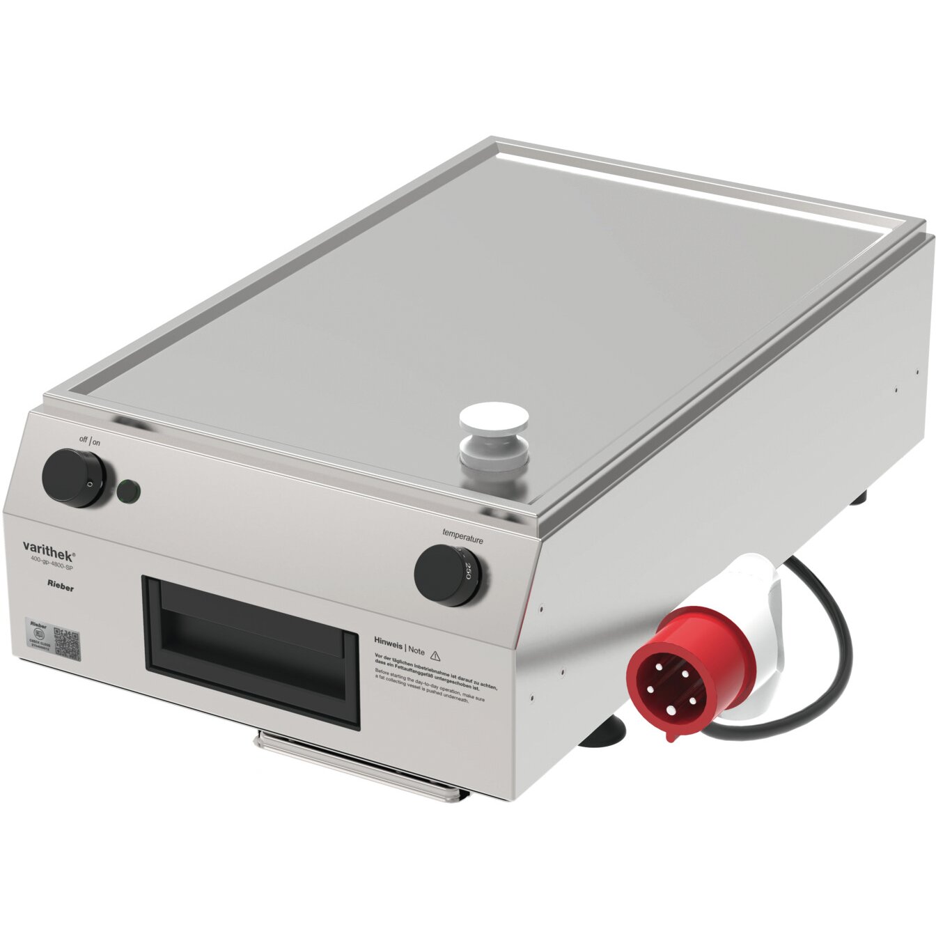 Grillplatte glatt varithek 400-gp-4800-SP 2,5 / Auftischgerät