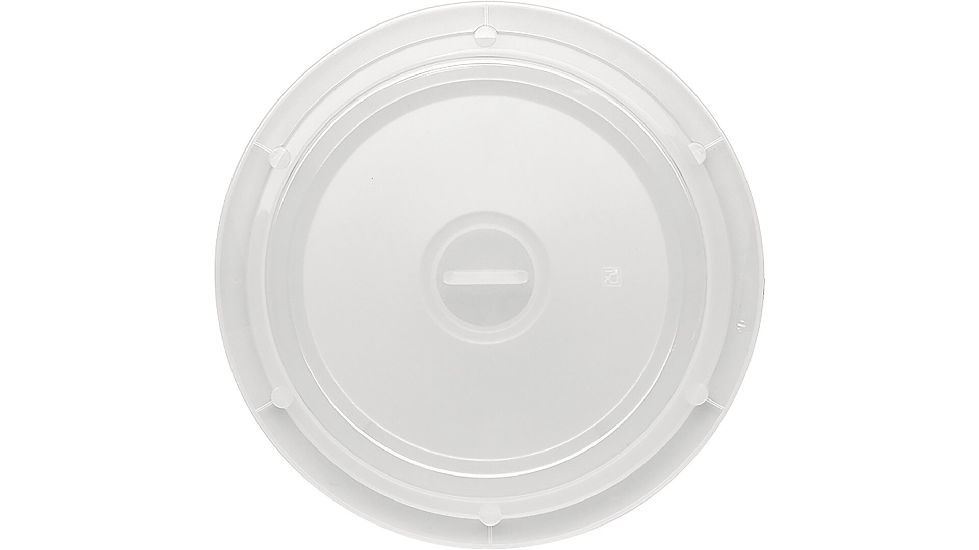 Cloche mit Griff rund / sehr hoch 237 mm milchig-transparent
