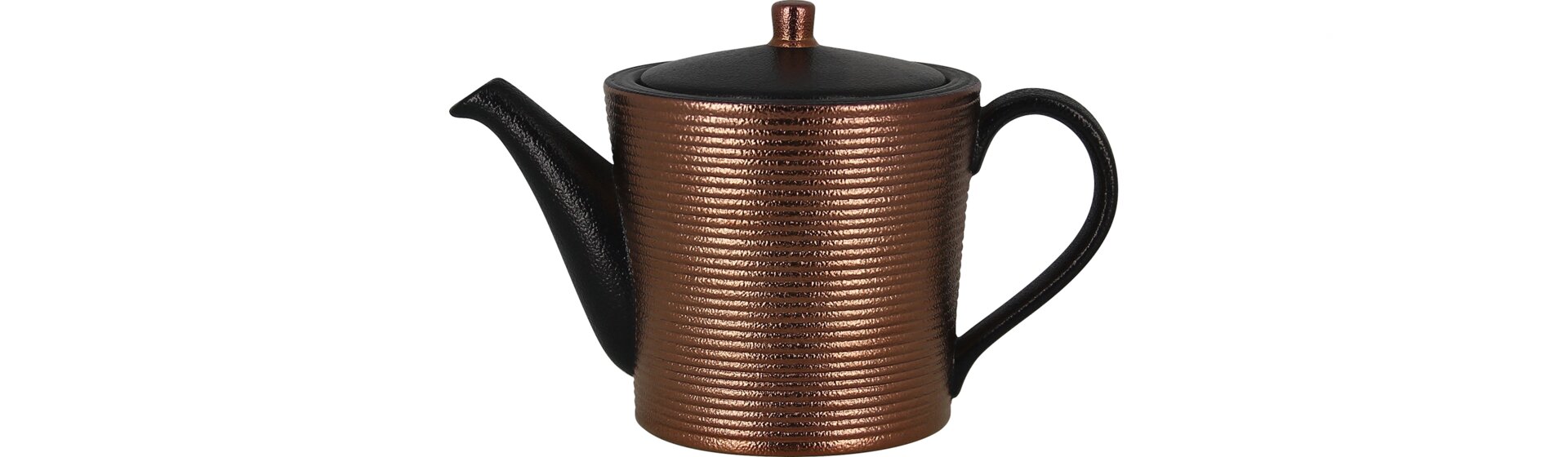 Teekanne mit Deckel 0,40 l bronze