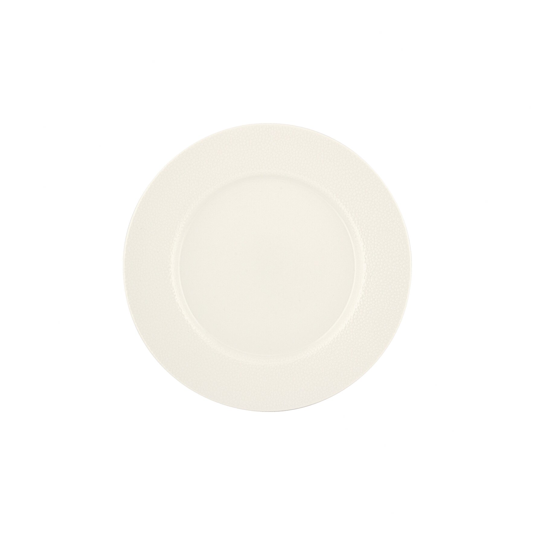 Teller flach rund Fahne 225 mm light Purity Pearls