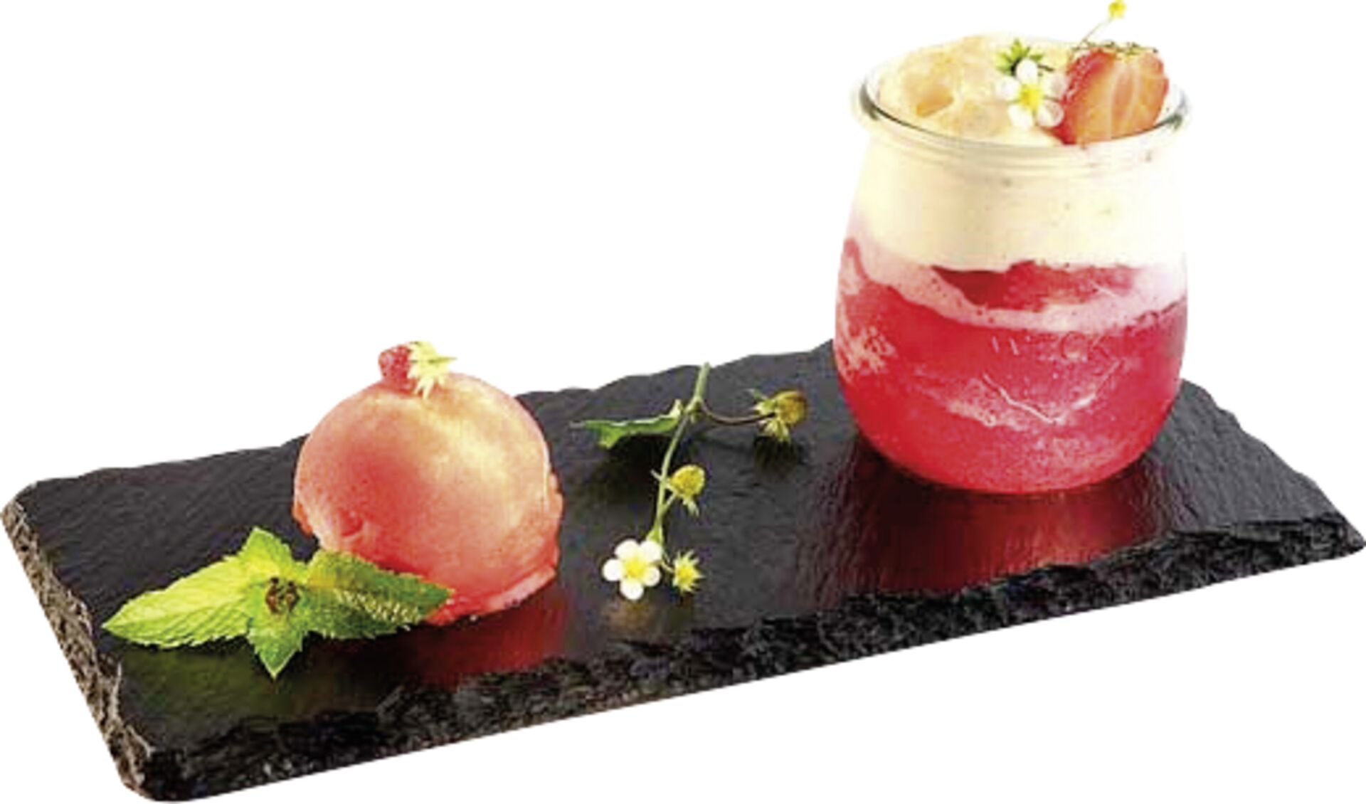 Naturschieferplatte mit 1 Aussparung